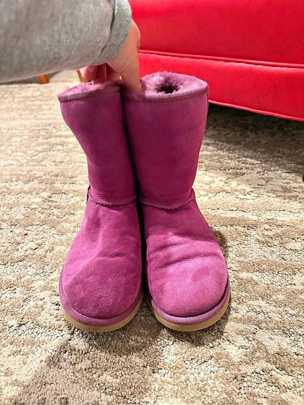 UGG Classic Short Boot Purple Winter Boots